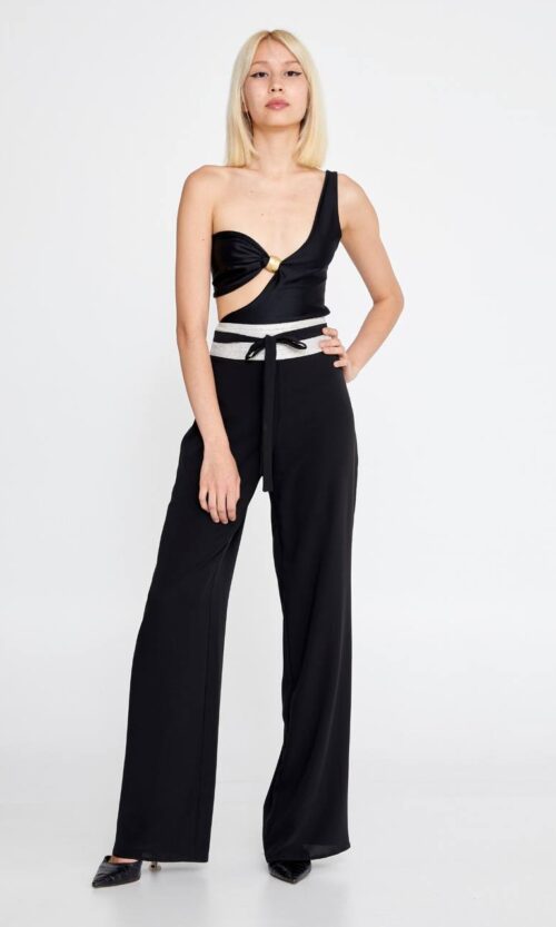Silk Black Pants