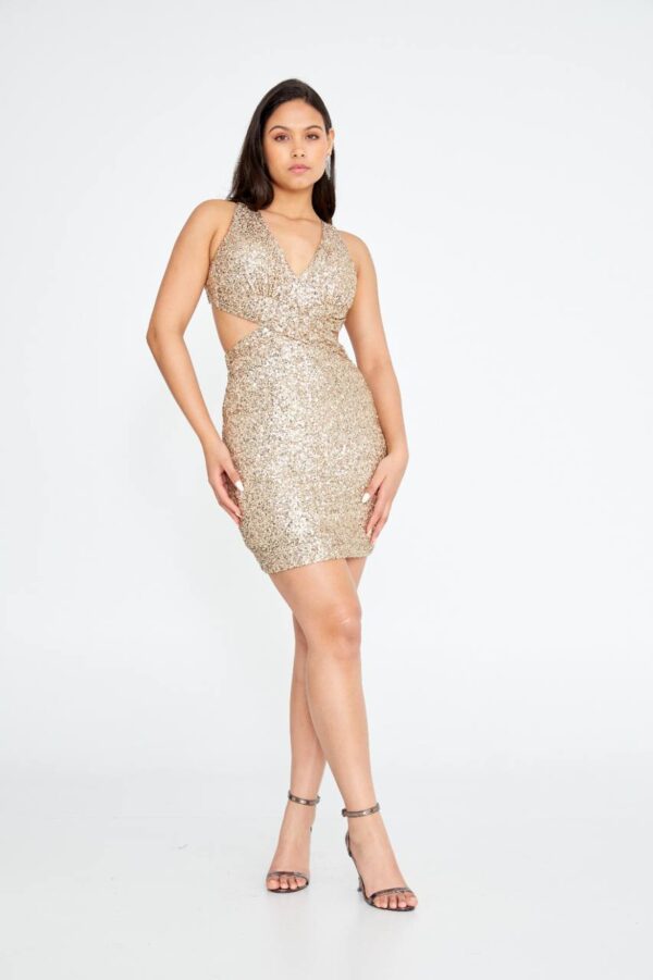 Sleeveless Midi Sequin Bodycon Wedding Guest - Image 6