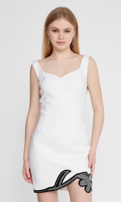 Sleeveless Mini Evening Dress