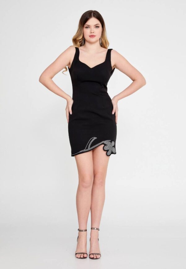 Sleeveless Mini Evening Dress - Image 5