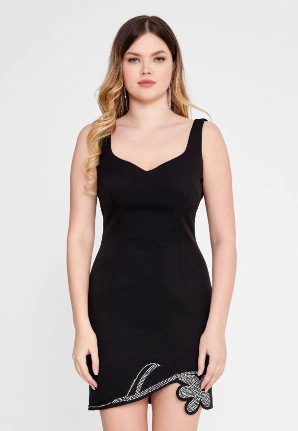 Sleeveless Mini Evening Dress - Image 9