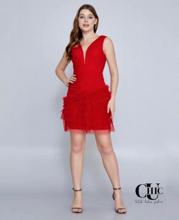 Sleeveless Mini Lace Dress - Image 2