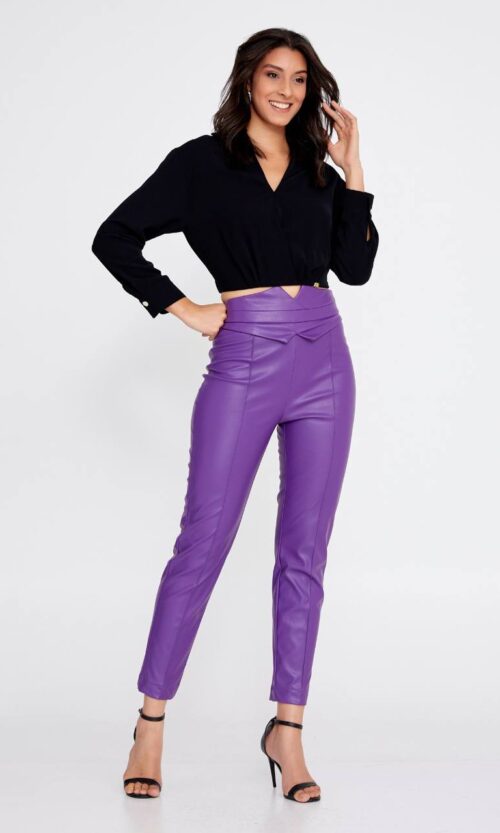 Long Sleeve Solid Black Blouse