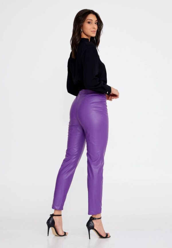 Long Sleeve Solid Black Blouse - Image 2