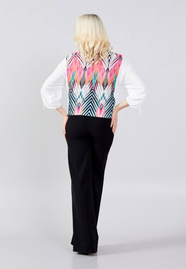 Mid-Length Patterned Blouse - Image 6