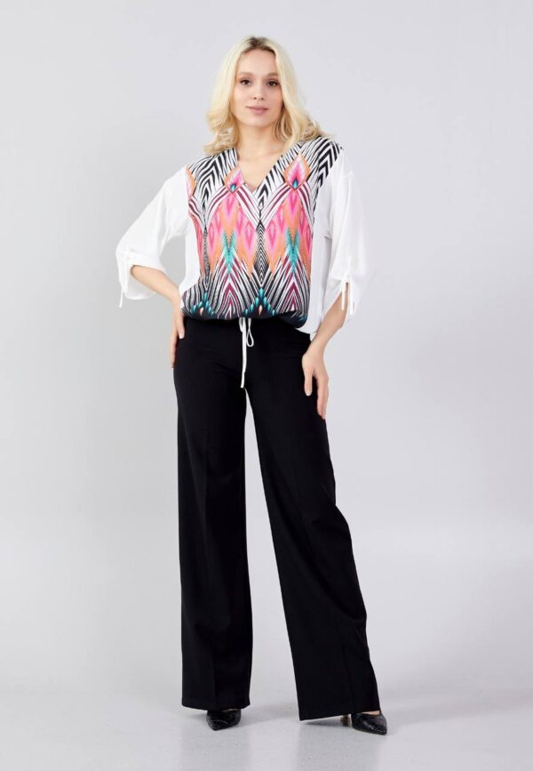 Mid-Length Patterned Blouse - Image 5