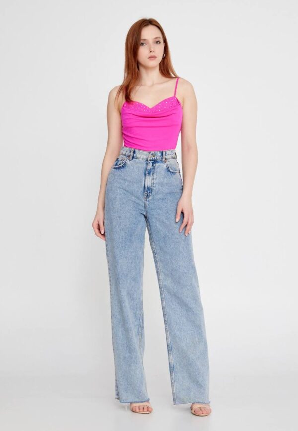 Sleeveless Solid Bodysuit Blouse - Image 9