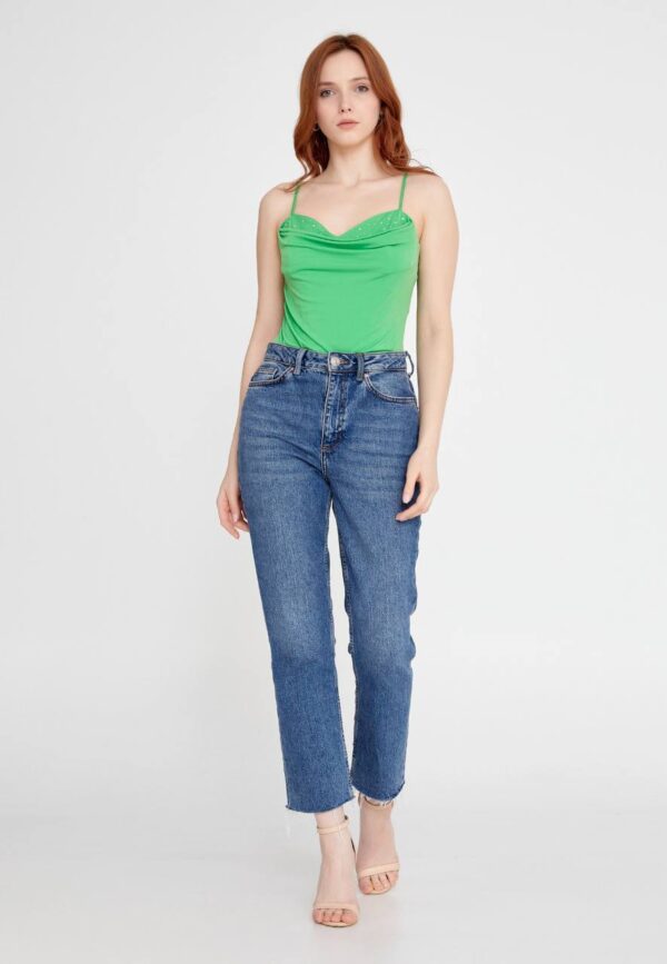 Sleeveless Solid Bodysuit Blouse - Image 5