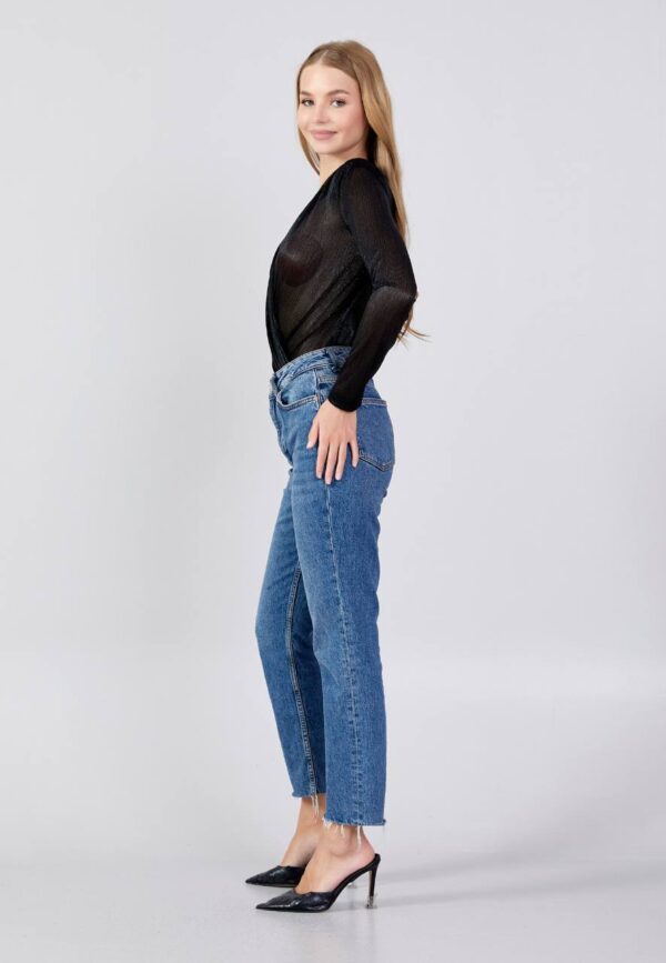 Long Sleeve Solid Bodysuit - Image 2